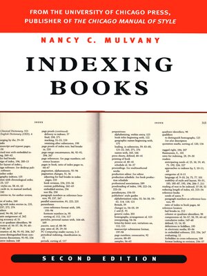 cover image of Indexing Books